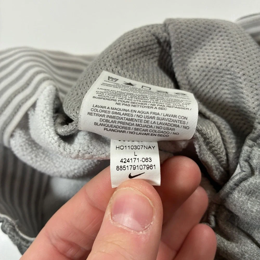 Nike Sweatpants Large Grey Therma-FIT Fleece Athleisure Training